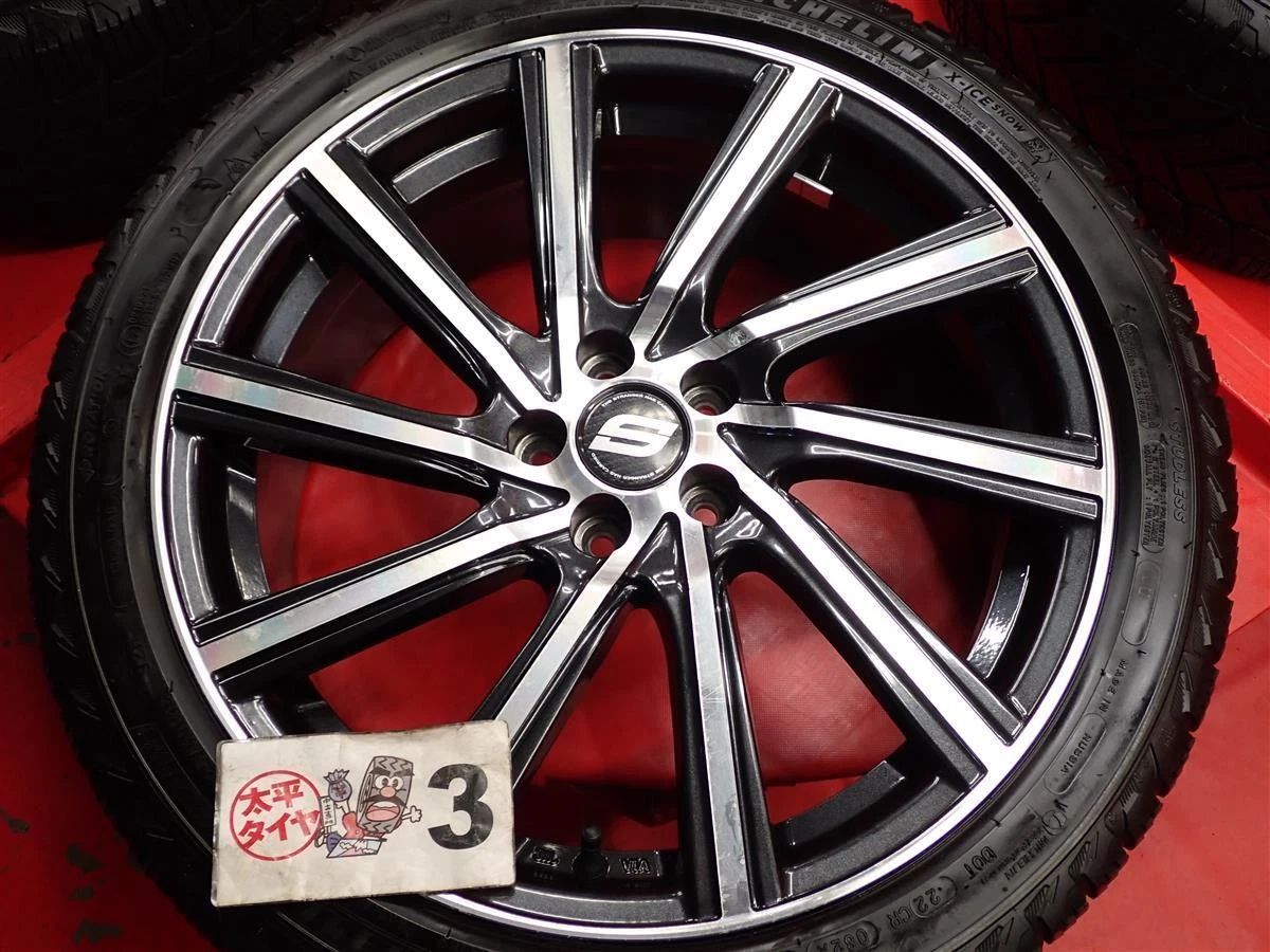 JDM 4BookSET Michelin X-ICE SNOW 225/40R18 10 Aero Spoke 7.5J +48 PCD1 No Tires - Image 7