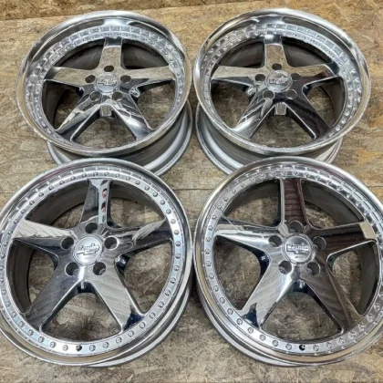 JDM Rare WORK EQUIP 19x8.5+40 R 9.5+39 O 5x114.3 Front BBKF