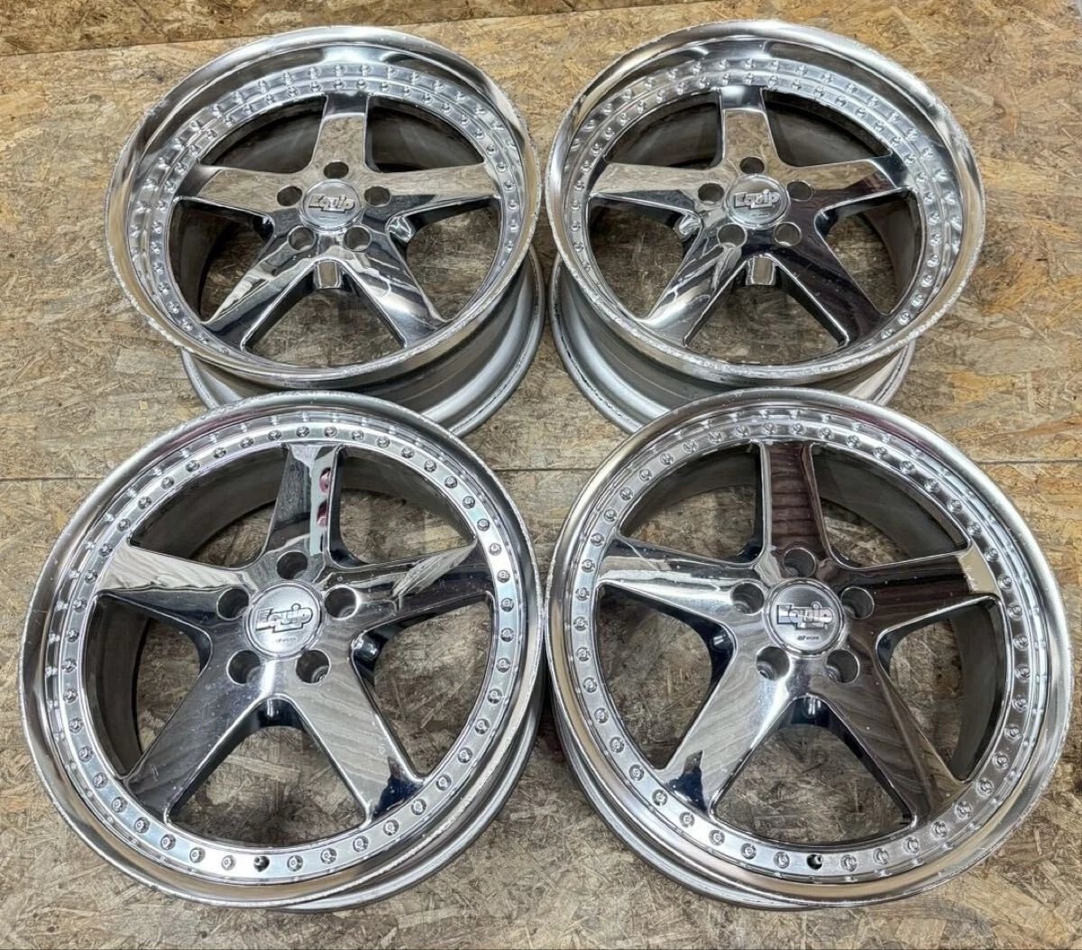 JDM Rare WORK EQUIP 19x8.5+40 R 9.5+39 O 5x114.3 Front BBKF