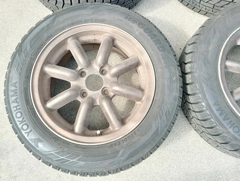 JDM BR Roadster Levin Civic Winter 185/60R14 Black Racing Tires No Tires - Image 3