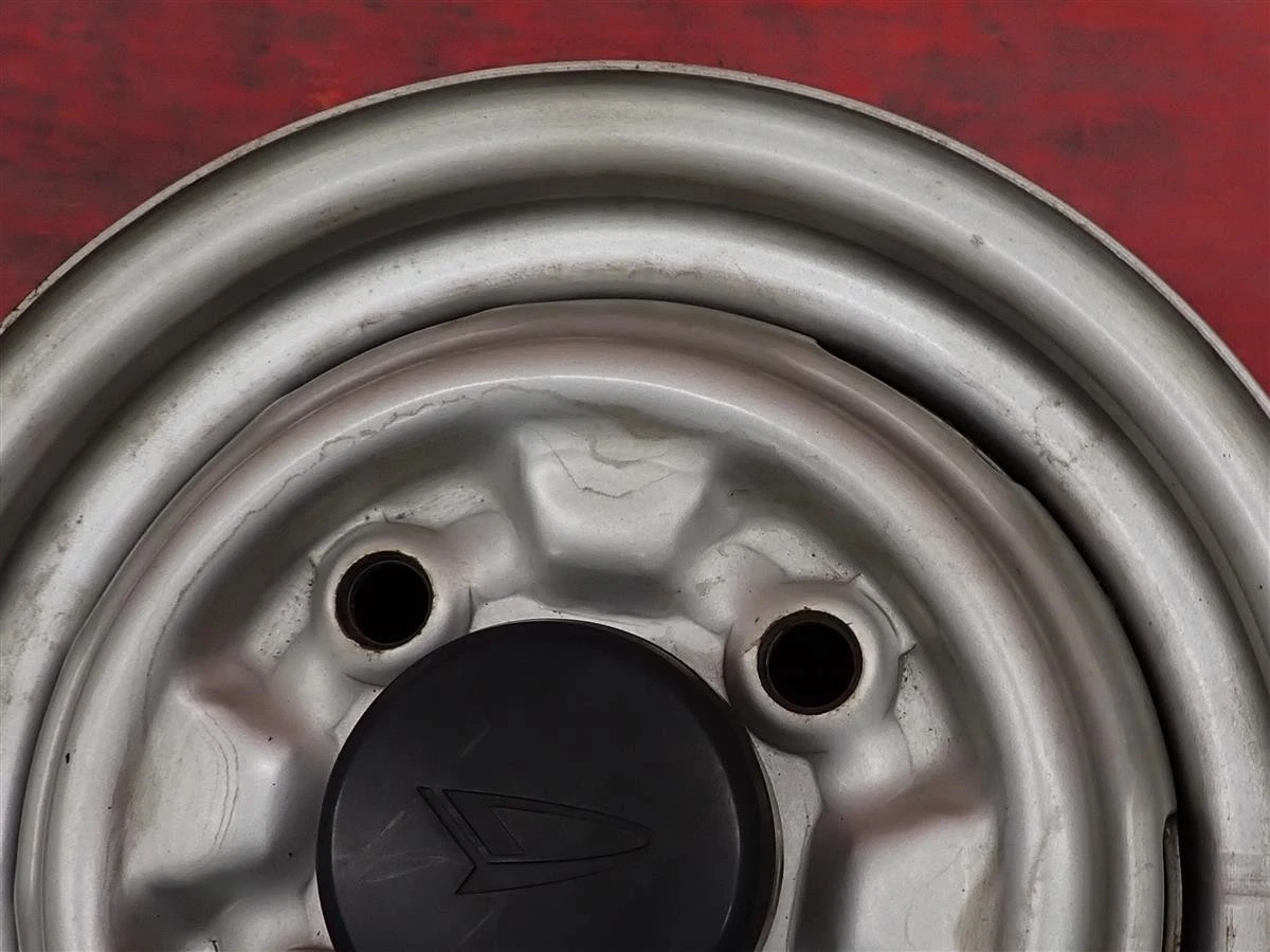 JDM Rare Item 4-Book Set Used Daihatsu Mi-ZII Genuine Steel Iron Wheel No Tires - Image 4