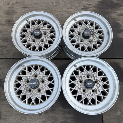 JDM Rare and unusual APEX 14-inch 114.3 5H 5-lug mesh 4Book JDM old ca No Tires