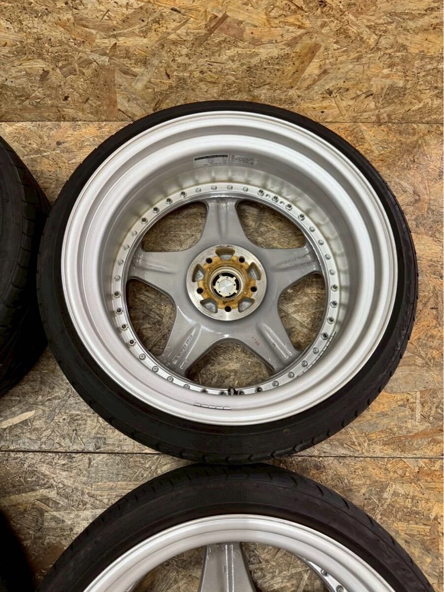 JDM Rare Leonhard Orden ORDEN 209J+32 PCD114.3 5-hole 5H Discontinued No Tires - Image 8