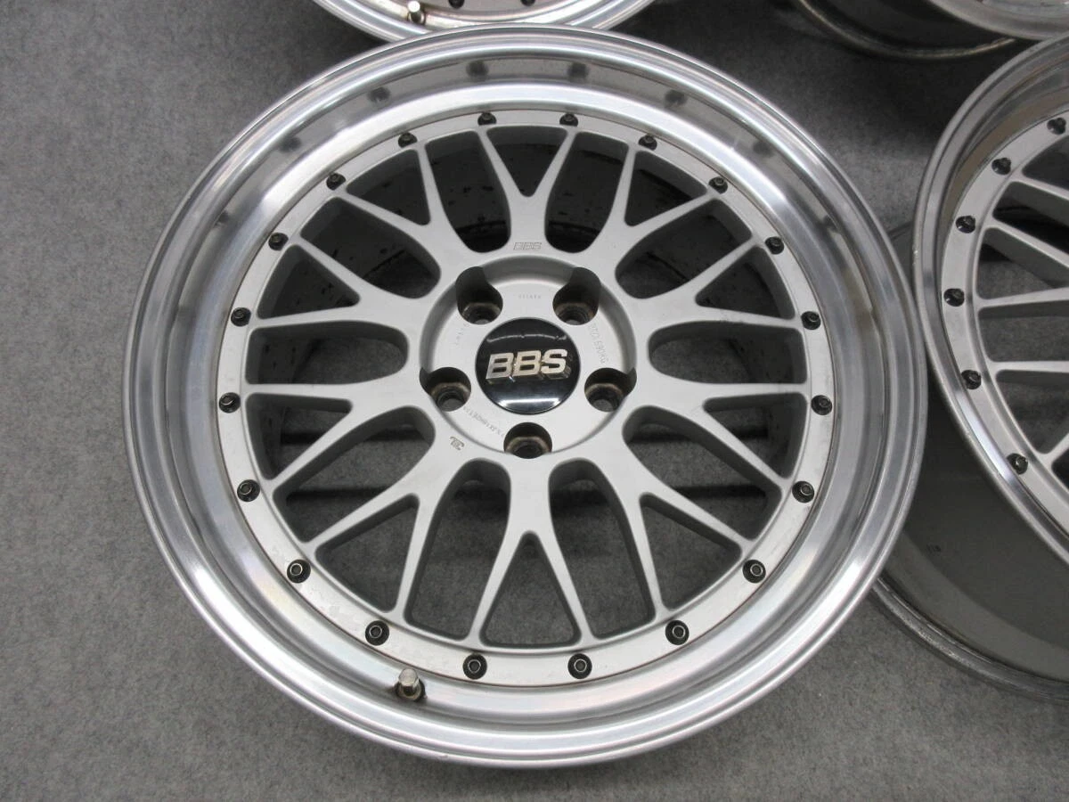 JDM Rare BBS 4Wheels LMP078 LM115 18x8+35 9.5+38 5 x114.3 Mark X Alphard Skyline - Image 4