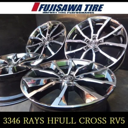 JDM 3346 BRAYS HFULL CROSS RV520x8.5J 5-hole 114.3 +454-wheel RAYS No Tires