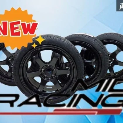 JDM MID RACING R06 188.5J +38 5x114.3 PCD wheels with 4Book Naankan 23 No Tires