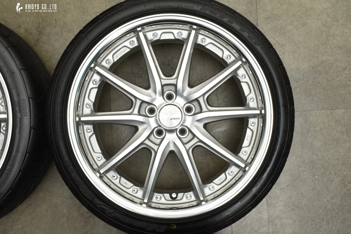 JDM Two-piece deep rims WORK Lanvec LS10 18-inch wheels 7.5J+43 PCD100 No Tires - Image 4