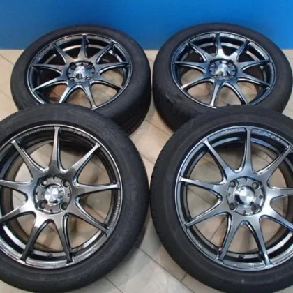 JDM Lightweight bonus tires included. Used PSB Weds SA99R 6.5J 16-inch No Tires