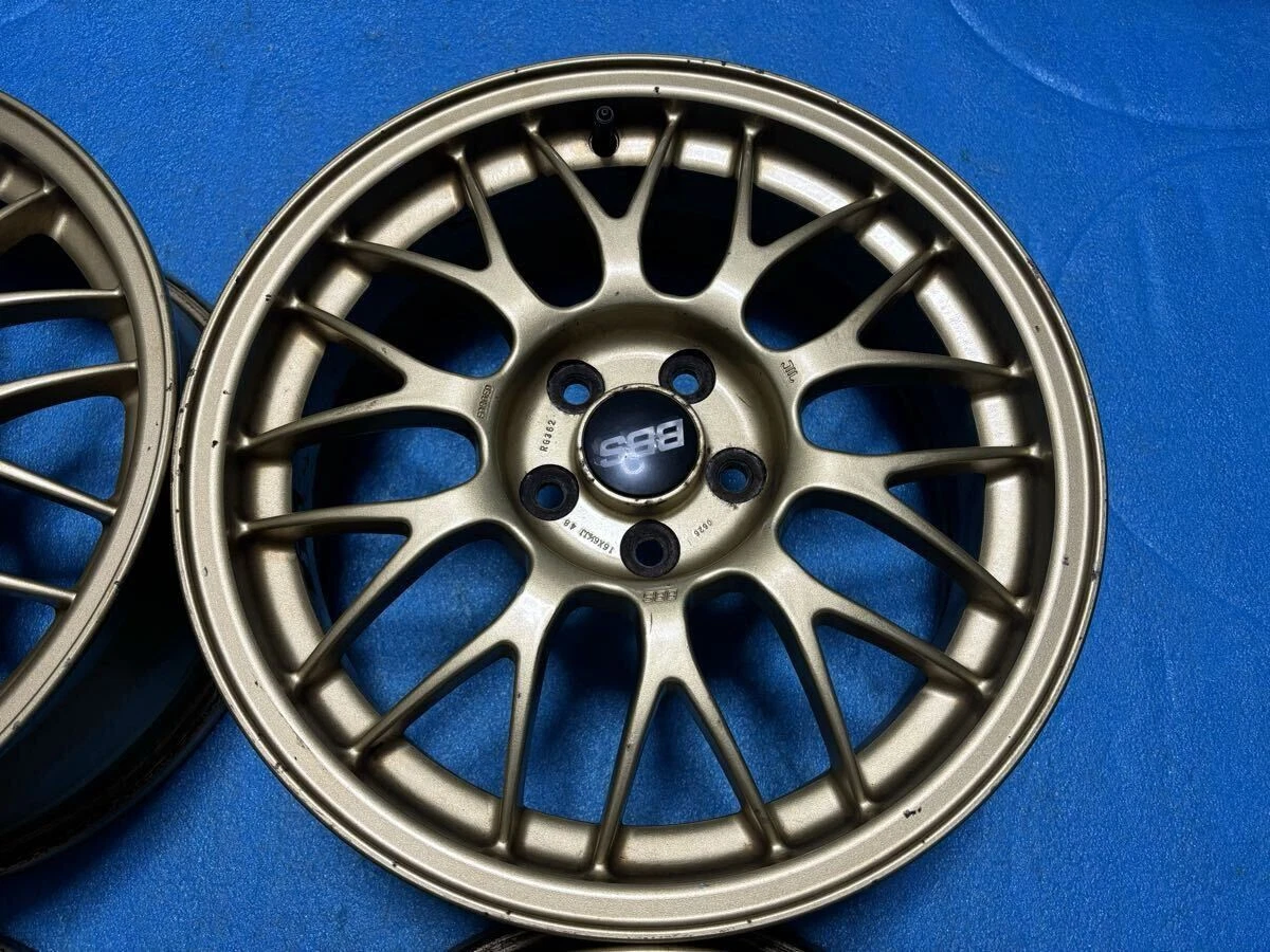 JDM Lightweight FORGED STI Subaru genuine BBS RG362 wheels 1616x6.5JJ No Tires - Image 4