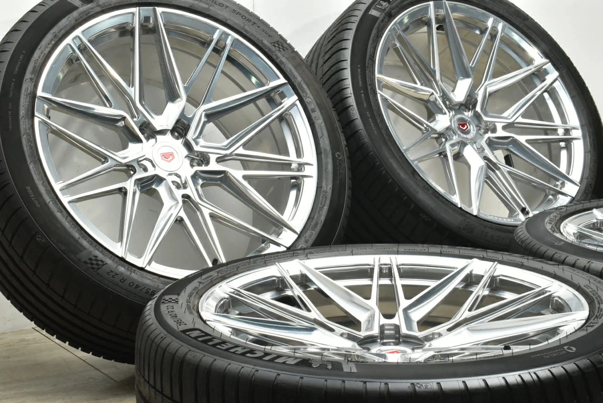 JDM Used VOSSEN EVO EVO-5 4-Book Set 2210.0J x 22+18 PCD 130 295/40R22 No Tires - Image 3