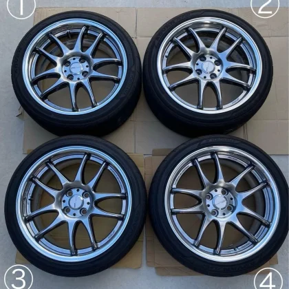 JDM WORK emotion CR2P 17-inch 4-hole PCD100 No Tires