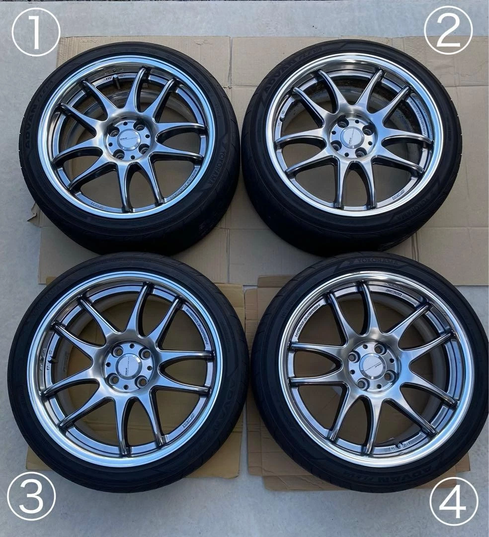 JDM WORK emotion CR2P 17-inch 4-hole PCD100 No Tires