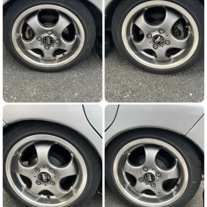 JDM WORK ROAR 4-Book Set Tires and Wheels 155/55R14 PCD100 No Tires