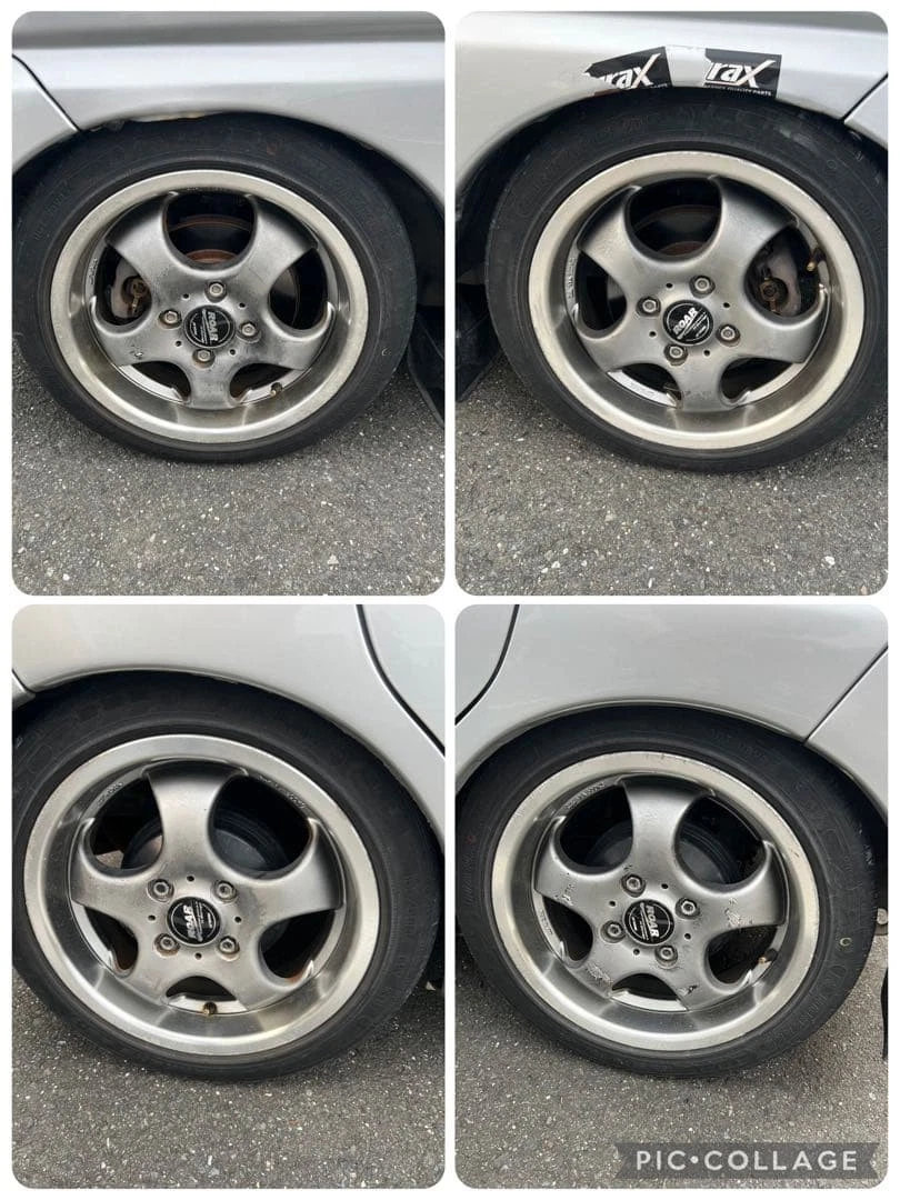 JDM WORK ROAR 4-Book Set Tires and Wheels 155/55R14 PCD100 No Tires