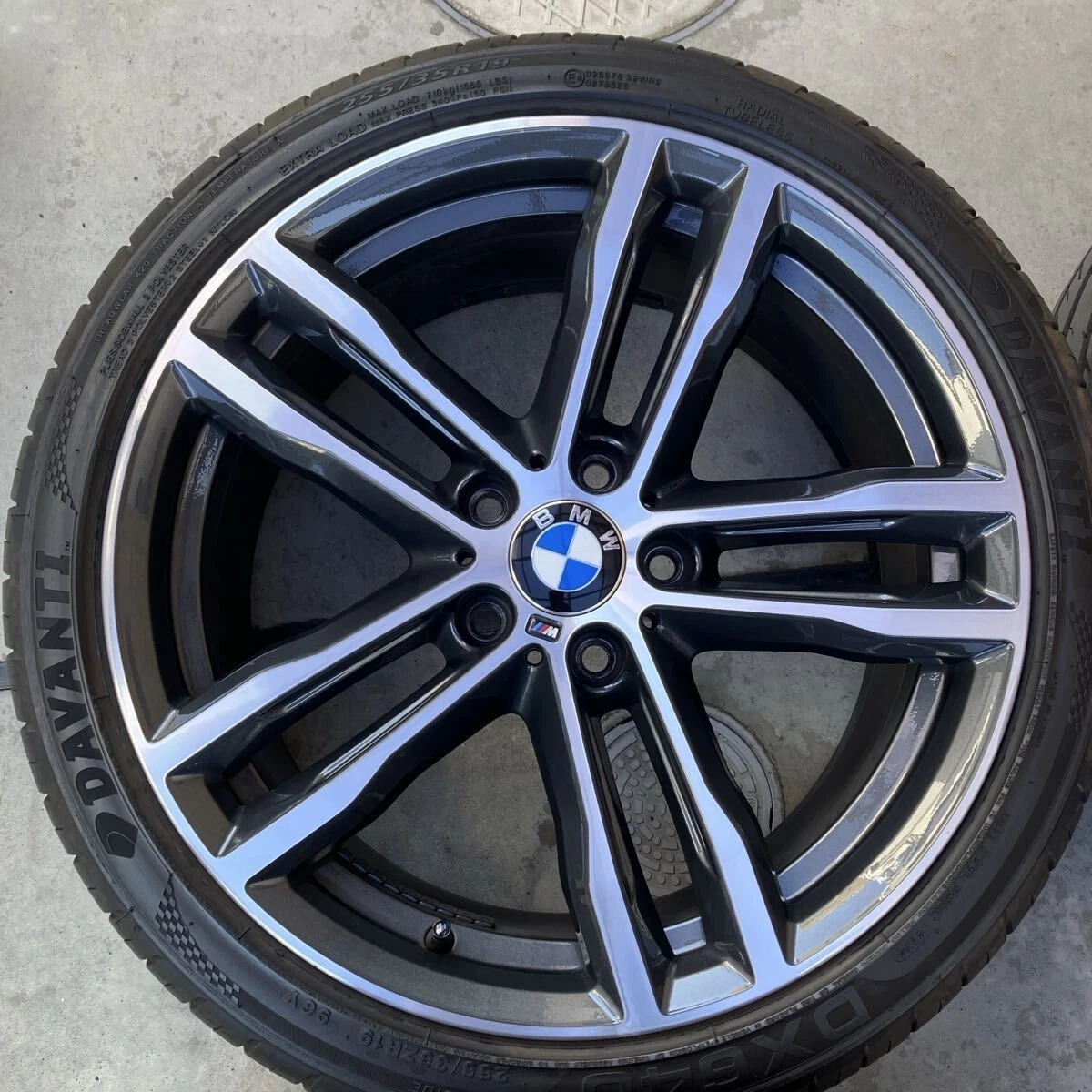 JDM BMW 704M 19" Tire & Wheel Set 4-Pack 3.4 Series PCD 120 for F30 F3 No Tires - Image 2