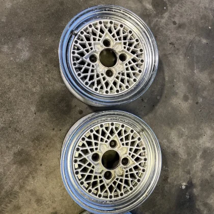 JDM SSR Speedster 4 Mirror Mesh White 4Book PCD 114.3 4-Lug 5.5JJ S No Tires