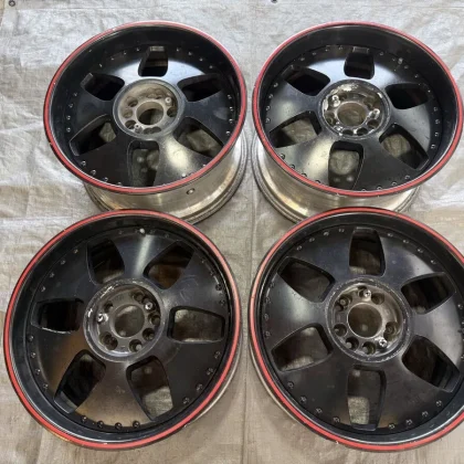 JDM Rare Rays REVOLVER 18x8j+37 9j+37 measured 5x4x114.3 PCD 4-wheel d No Tires