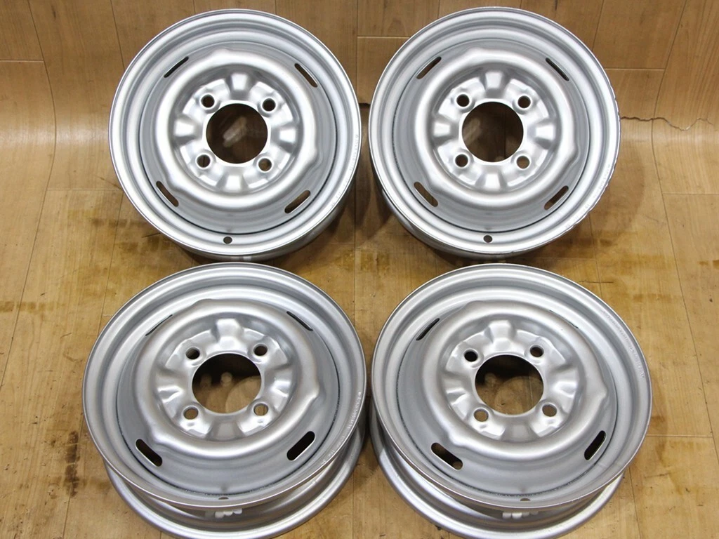 JDM B591 Old Car Rare Nissan Iron Wheels 12X3.5J+35 PCD114.3 80mm Hub No Tires