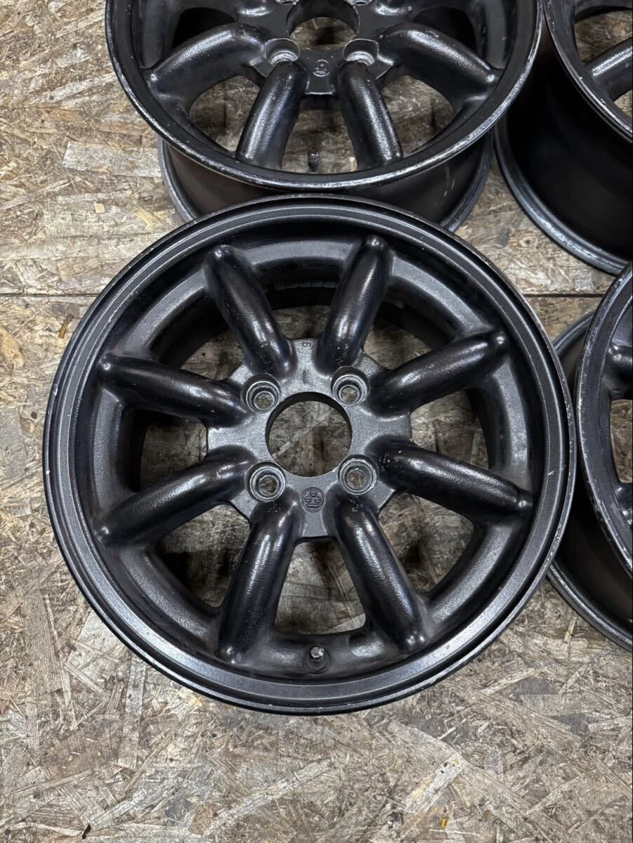 JDM Rare Watanabe Eight-Spoke F8FS 146J+40? PCD100 4-Hole 4H Used Ligh No Tires - Image 2