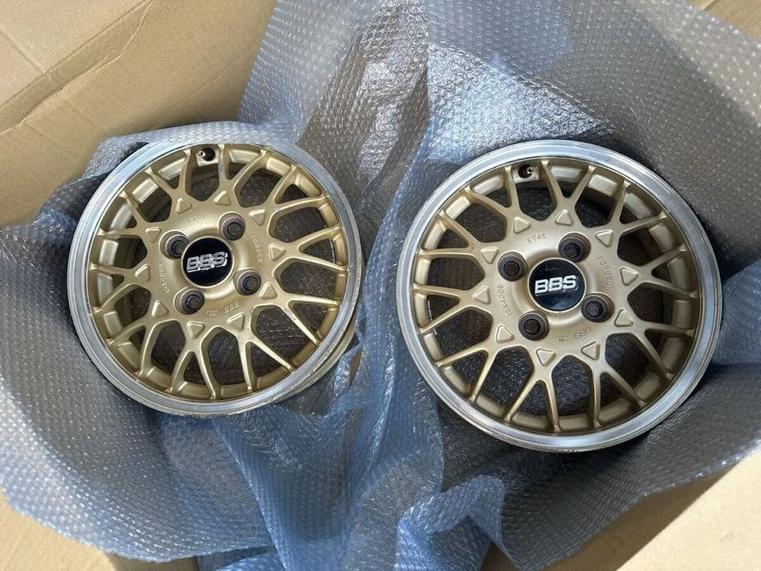 JDM FORGED Subaru Vivio genuine BBS forging wheels 13 inch Sunbar etc. No Tires - Image 4