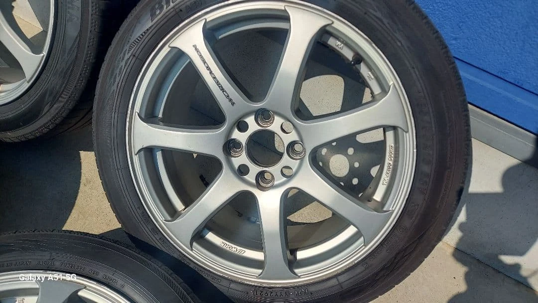 JDM workemotionT7 167J +42+50 4/100 No Tires - Image 4