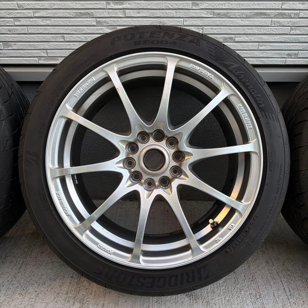 JDM Potenza RAYS CE28NF tires 5-lug for Integra etc. No Tires - Image 3