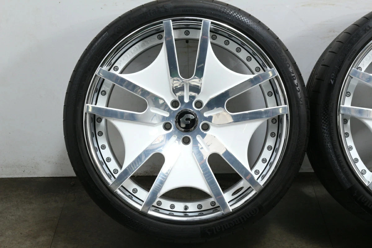 JDM Used FORGIATO Vela 4-Book Set 229.5J x 22 +36 measured PCD 120 295 No Tires - Image 6