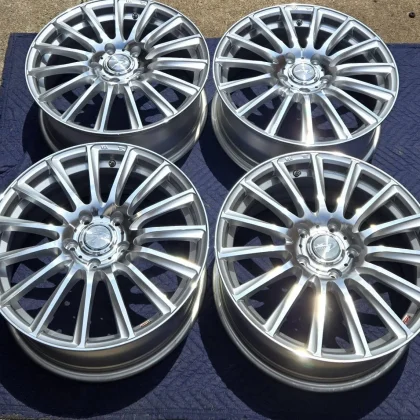 JDM 4Book Exhibition item with traces 17 7J 7.0J 5H114.3 +53 WEDS Leon No Tires