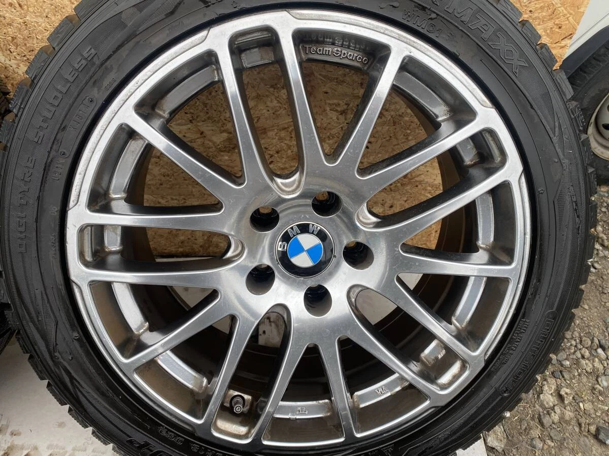 JDM BMW Team Sparco 245/45R18 Genuine Aluminum Wheels 4-Pack 18PCD120 No Tires - Image 4