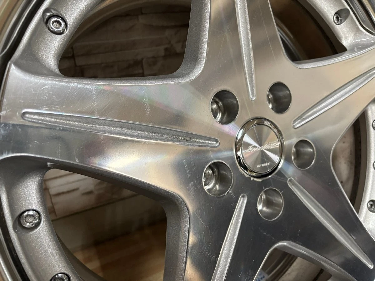 JDM Rare WORK Euroline SL 5x114.3 8J+50 Deep Tread 2023 225/45R18 Brid No Tires - Image 7