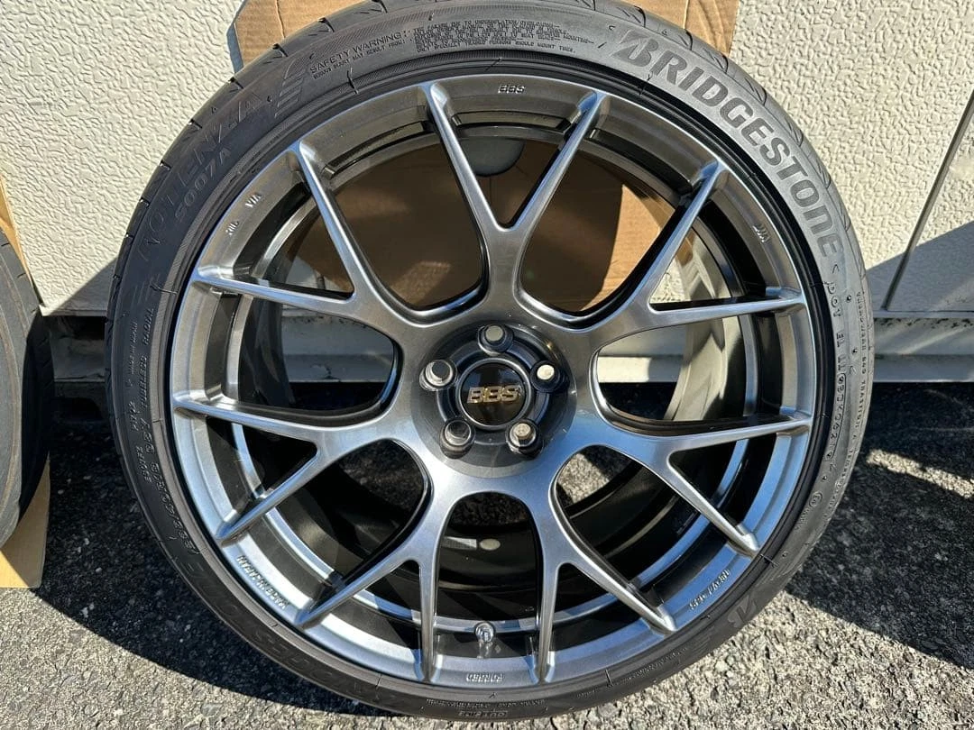 JDM BBS 18 Diamond Black Wheel Set No Tires - Image 7