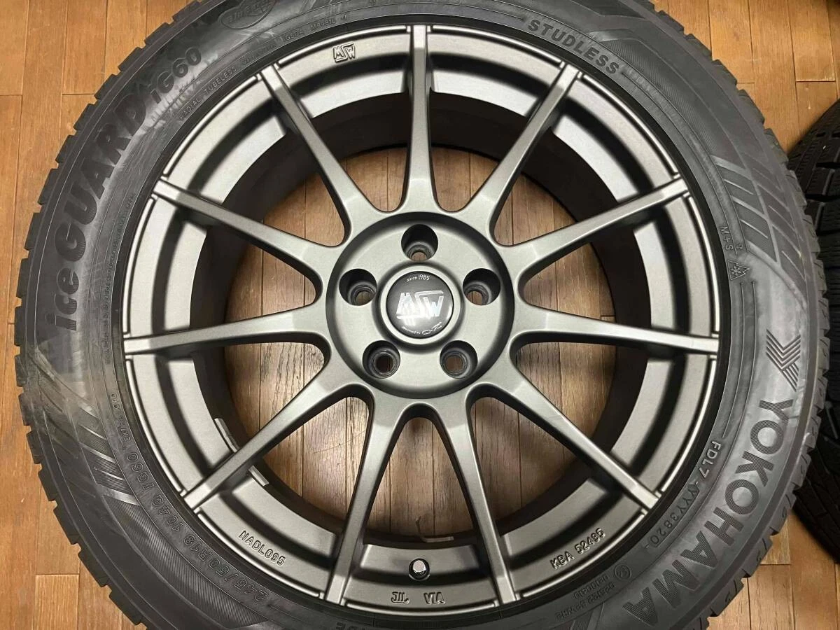 JDM Studless tire set with IG60 tires MSW85 18-inch wheels 8J+28 5H112 No Tires - Image 3