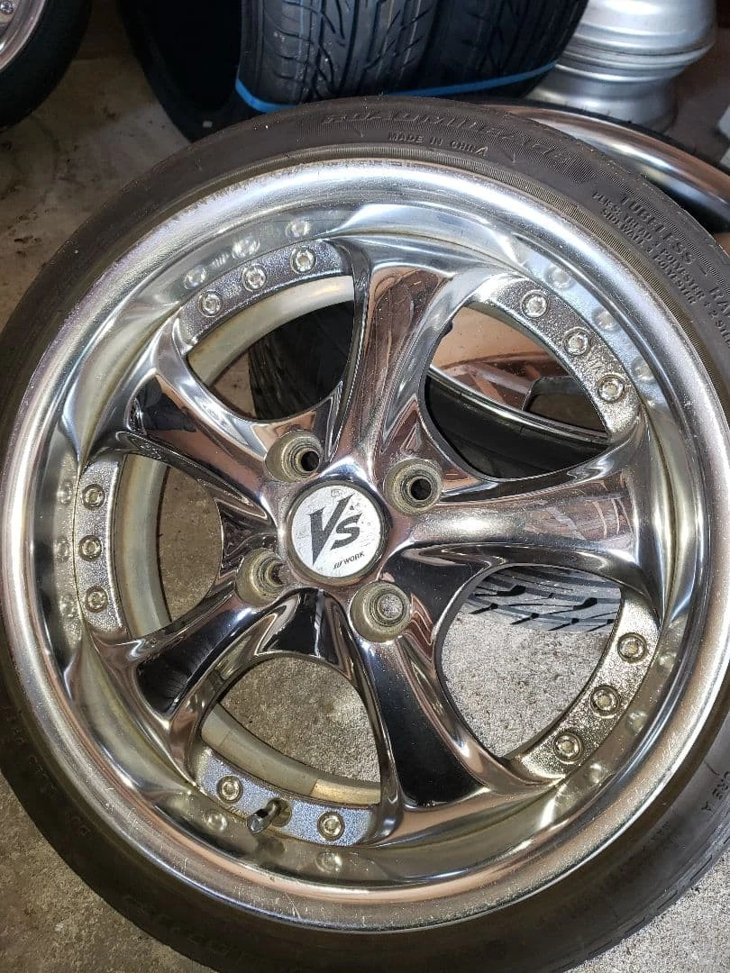 JDM 15 deep rim wheel work kf vs No Tires - Image 6