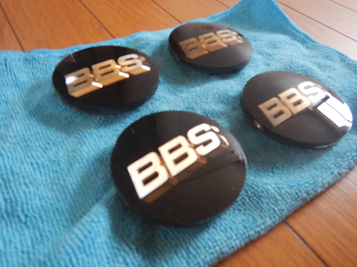 JDM BBS Center Cap LM 4 pieces Black Gold BBS No Tires - Image 3