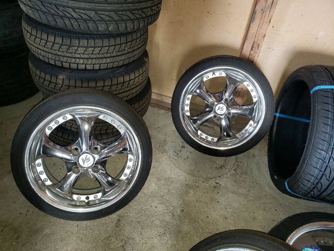 JDM 15 deep rim wheel work kf vs No Tires - Image 3