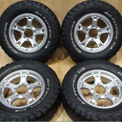 JDM C86 WEDS KEELER 16X5.5J+22 PCD139.7 JWL-T Goodrich 235/70R16 LT ti No Tires