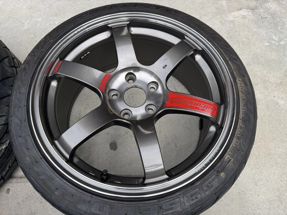 JDM TE37 SAGA SL 18inch 8.5J +45 PG 4Book NS2R FINALIST 225 45 18 PCD1 No Tires - Image 3