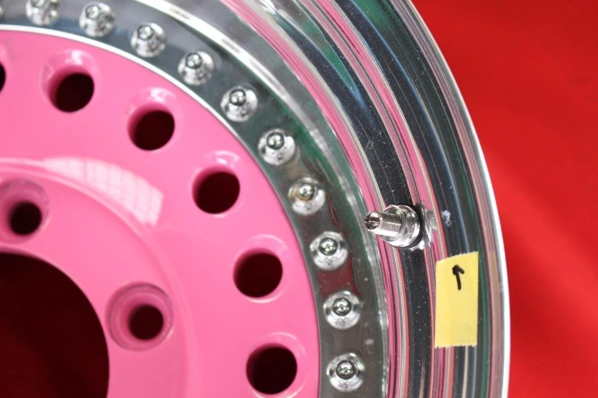 JDM Restored 4-Book Set RAGUNA D-Force Deep Rim Pink Round Hole Dish A No Tires - Image 4