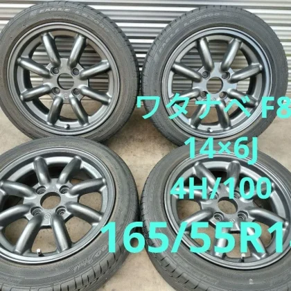 JDM Watanabe F8F 14x6J 4H/100 approx. +36 165/55R14 No Tires