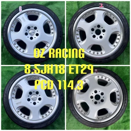 JDM OZ RACING 18 Wheel Set 4Book No Tires