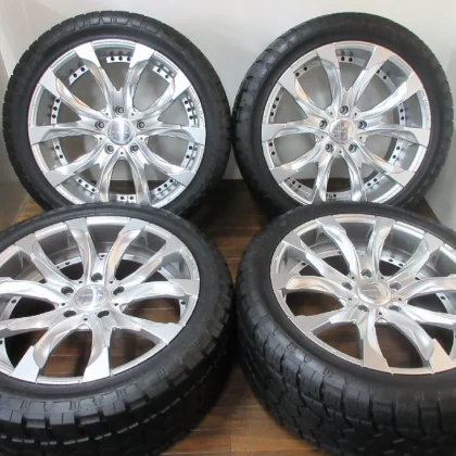JDM Wald Jarrett J11C 22in10J+45 5-lug PCD150 Radar Renegade A/T5 305/ No Tires