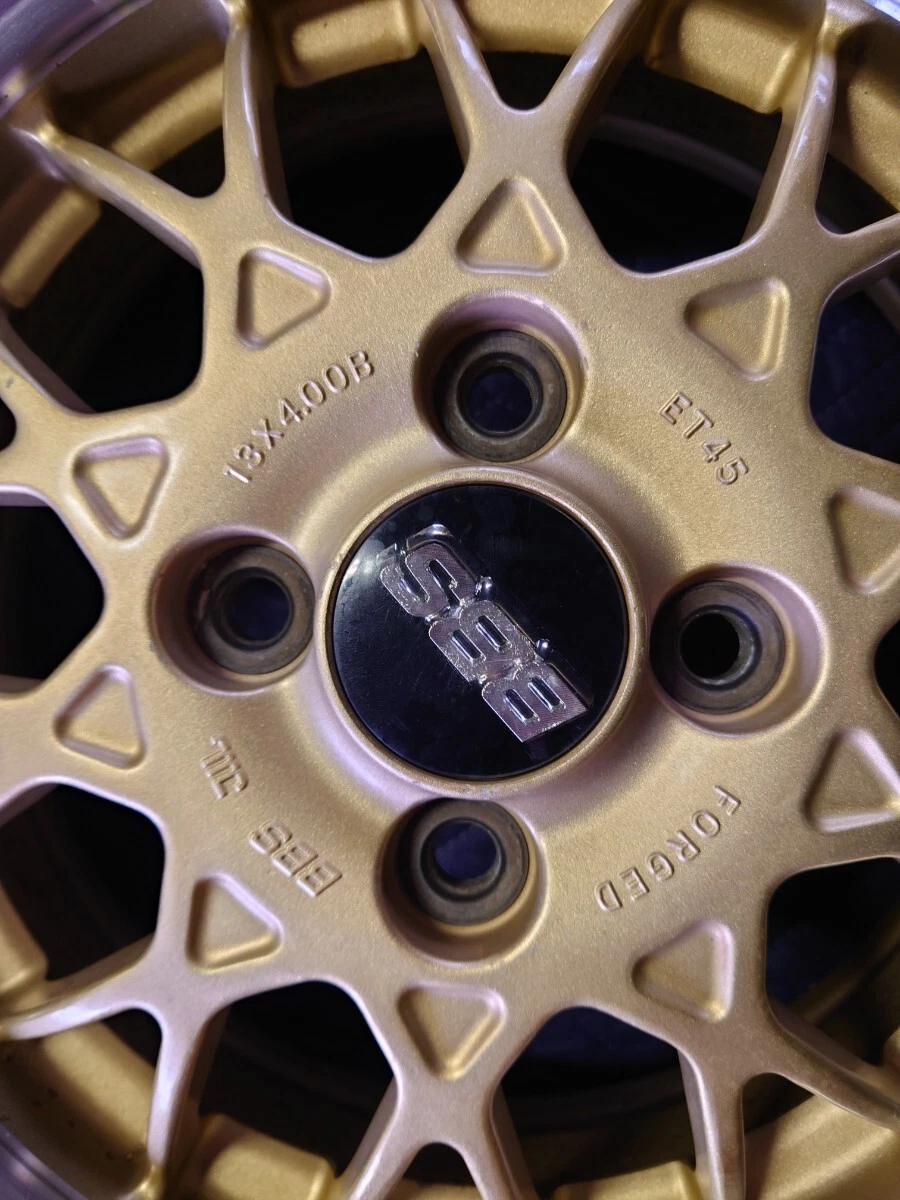 JDM BBS FORGED 13 Subaru OP tires 2023 model 165/65R13 very sharp out No Tires - Image 7