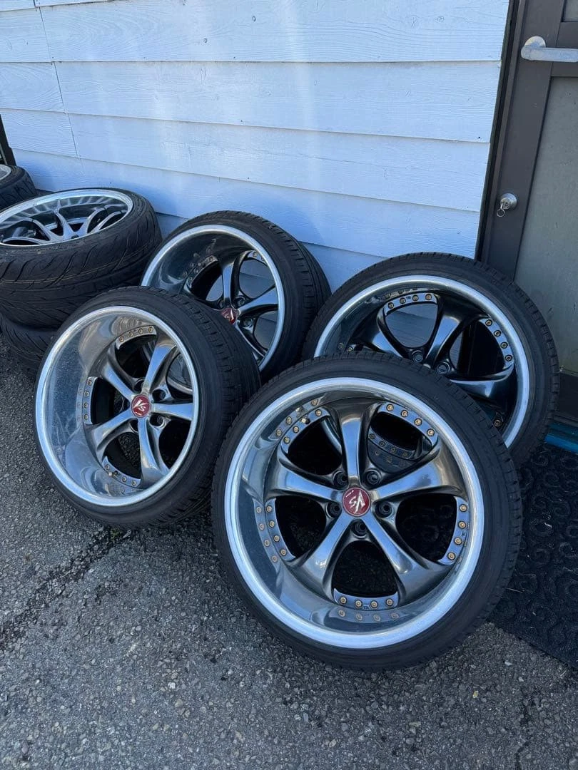 JDM Rebarrel VSKF 18-inch 10.5j 12j deep rim VS-KF plated No Tires