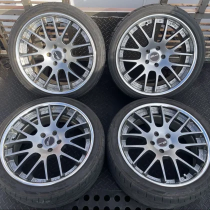 JDM Tanabe SSR Executor CV03 with Crown Attachment 19NITTO 245/275 Del No Tires