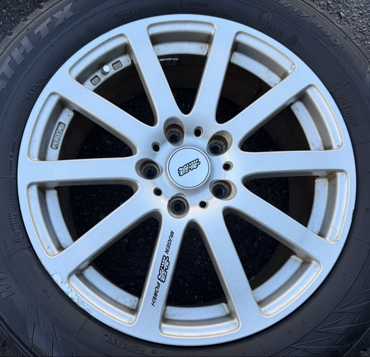 JDM Studless tires 225/60R17 TOYO TX deep tread 7J PCD 114.3 5-lug 64m No Tires - Image 2