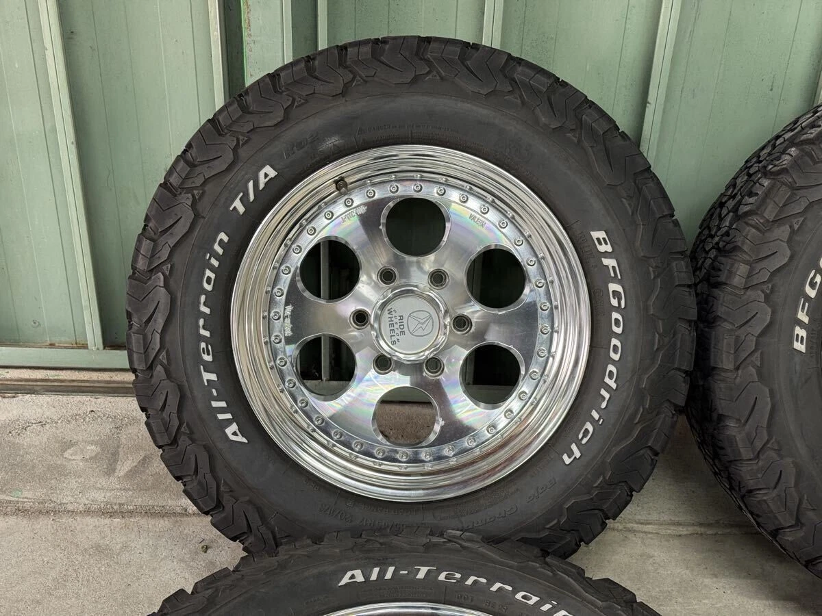 JDM MEIWA ELFORD Bloodstock 3P Polished 176H 6x139.7 PCD 8J+13 265/65R No Tires - Image 3