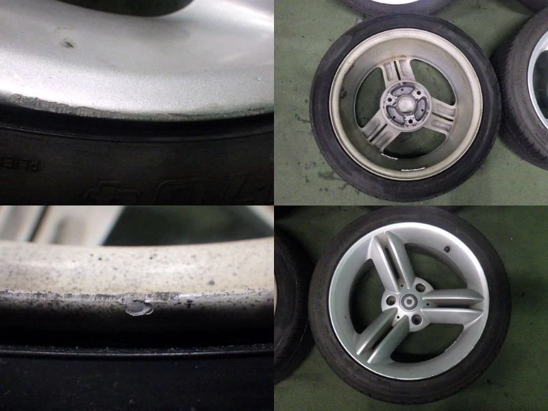 JDM Genuine Smart Roadster 166.5J 7J PCD112 3-lug aluminum wheels and No Tires - Image 6