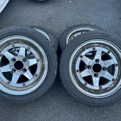 JDM SSR Longchamp XR-4 14inch 6J+38 4h100 with tires 4-book set old ca No Tires
