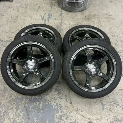 JDM 5-lug SSR GTX03 tires with small scratches 2022 TOYO PROXES 225/45 No Tires