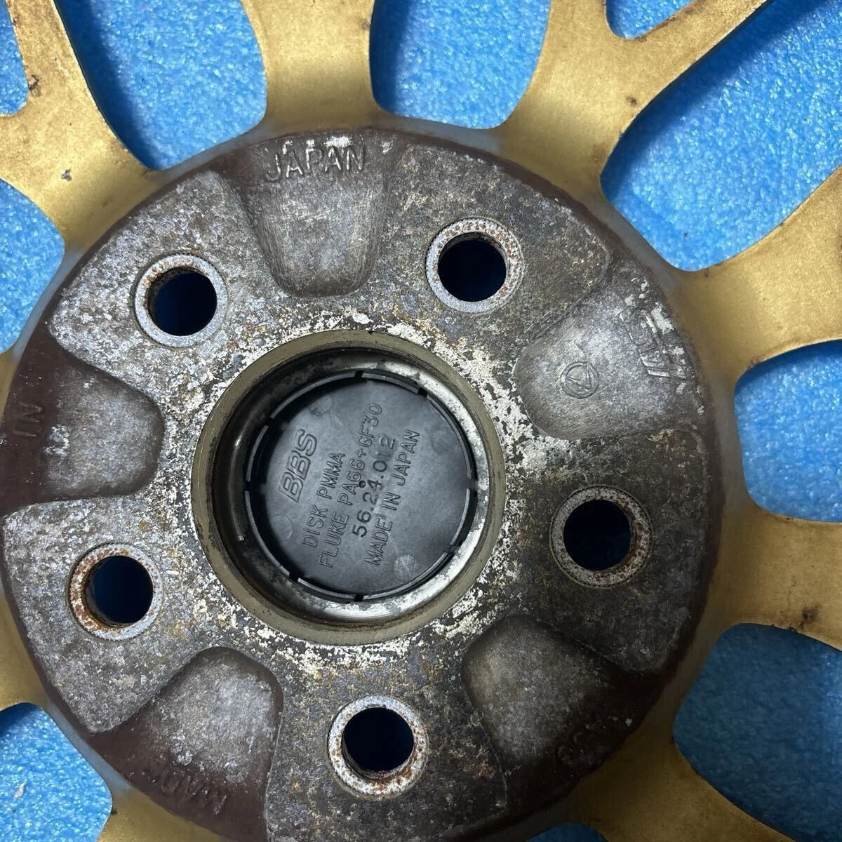 JDM Lightweight FORGED STI Subaru genuine BBS RG362 wheels 1616x6.5JJ No Tires - Image 10